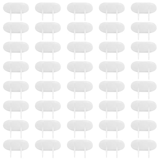 Hubceuo Socket Plug Covers, 40 Pack White Outlet Protectors
