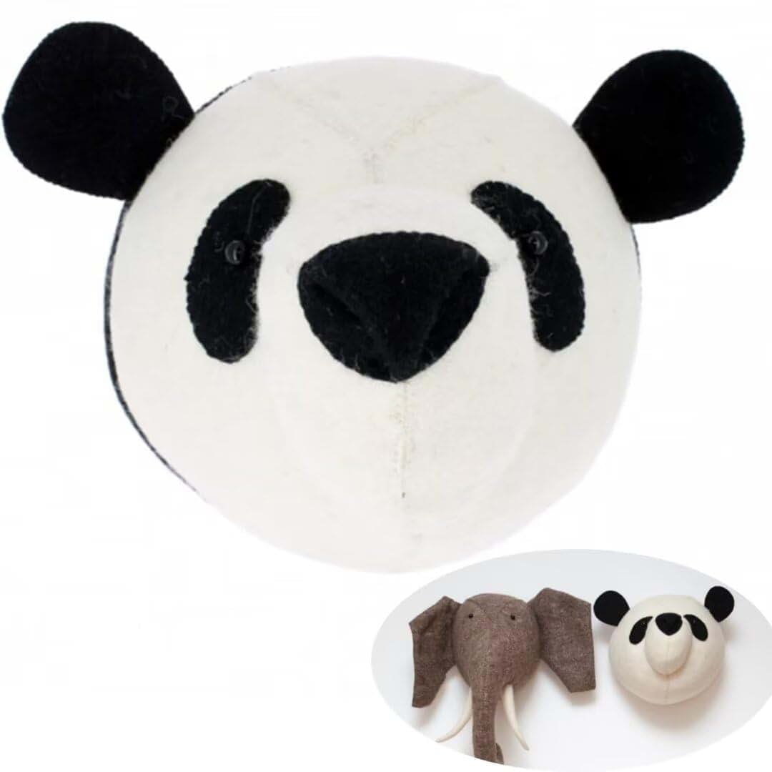 Guanshan Wool Felt 3D Animal Head Wall Hanging Decoration