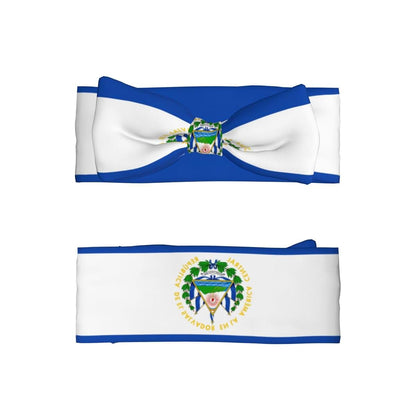 FoRes Baby Bow Headband With El Salvador Print (photo 2)