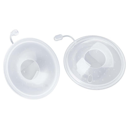 BabyOneStop Silicone Breast Shells Milk Collector, 2-Pack Reusable Nursing Cups for Breastfeeding Moms