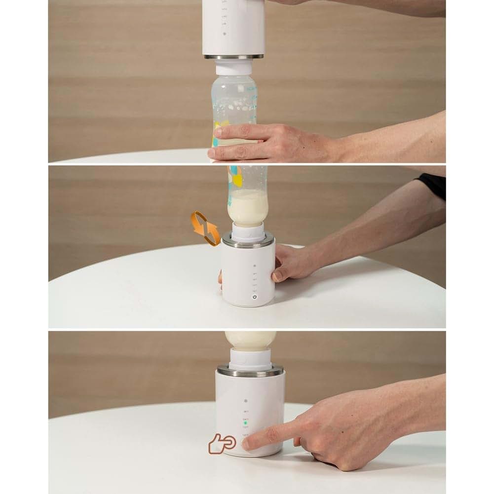 Bloepum Portable Electric Milk Warmer with 4 Temperature Settings (photo 2)