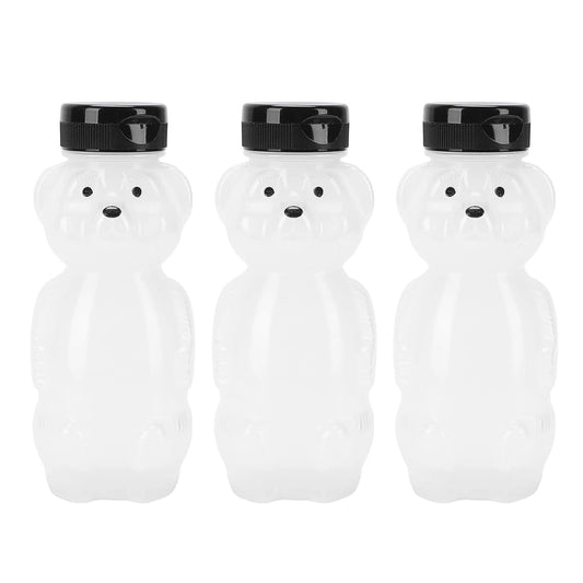 Zunate 3pcs Bear Cups with Silicone Straws, 230ml Reusable Leak Proof Drinkware with Flip Lid