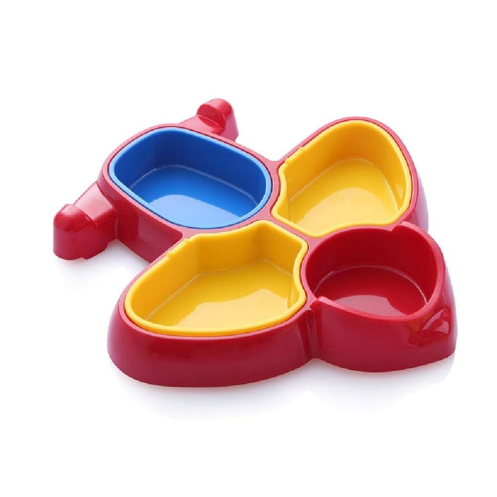 ZMYDZ 3D Airplane Shape Divided Plate For Kids