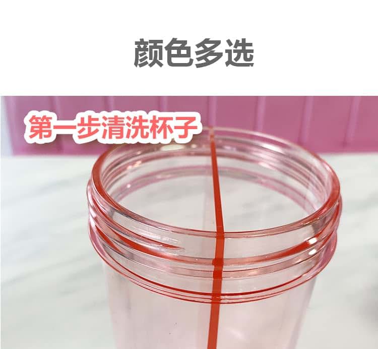 viva story Portable Double Straw Independent Drink 2-in-1 Leak-Proof Kid Cup Children's Double-Sided Double-Layer Water (photo 3)