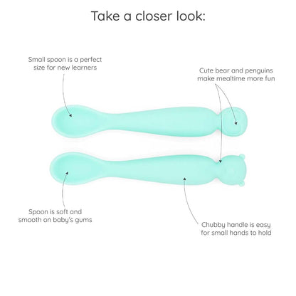 321 Grow Easy Learn Baby Spoon Set (Pebble) (photo 2)