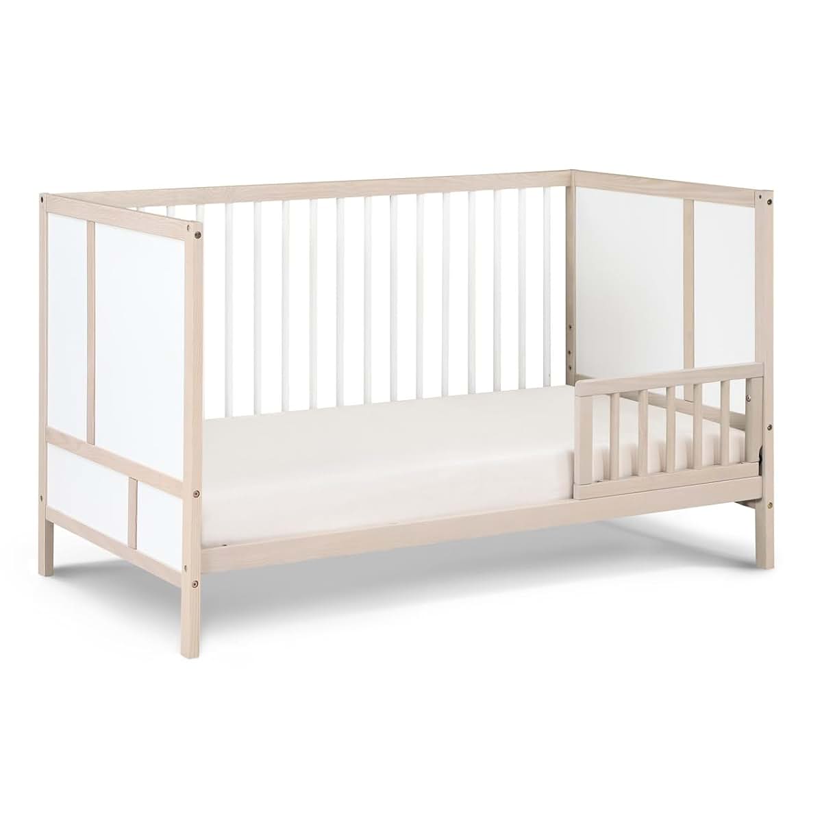 Suite Bebe Pixie Finn 3-in-1 Crib in Washed Natural/White (photo 2)