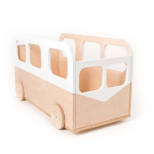 EWART WOODS Wooden toy box Kids toy storage book bin nursery bookshelf baby room furniture bookcase organizer with