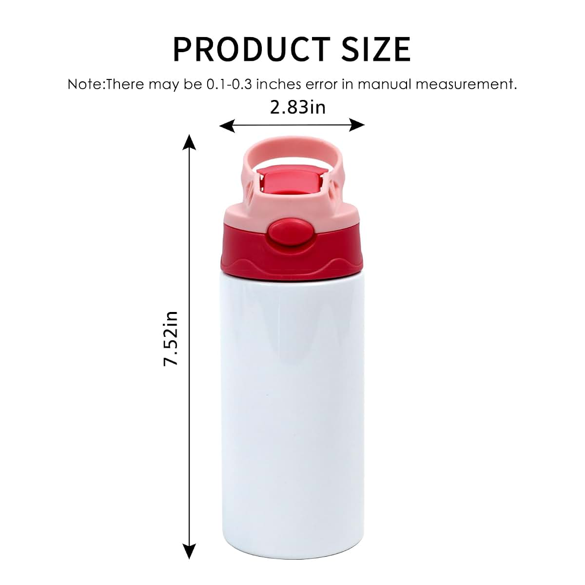 Maikesub 4-Piece 12oz Sublimation Stainless Steel Tumbler Set With Assorted Lids