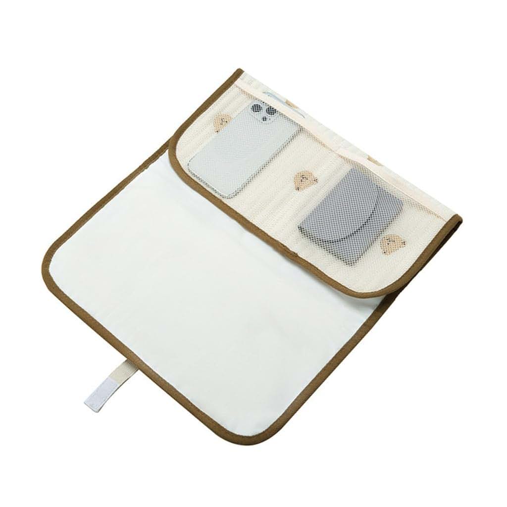 GKOXUQ Portable Baby Changing Pad Foldable & Water Proofing Mat Built-in Mesh Pocket for Newborns and Parents During (photo 4)