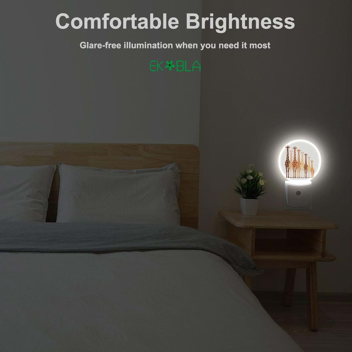 EKOBLA Giraffe Night Light Plug In Nightlight with Dusk to Dawn Sensor (photo 4)