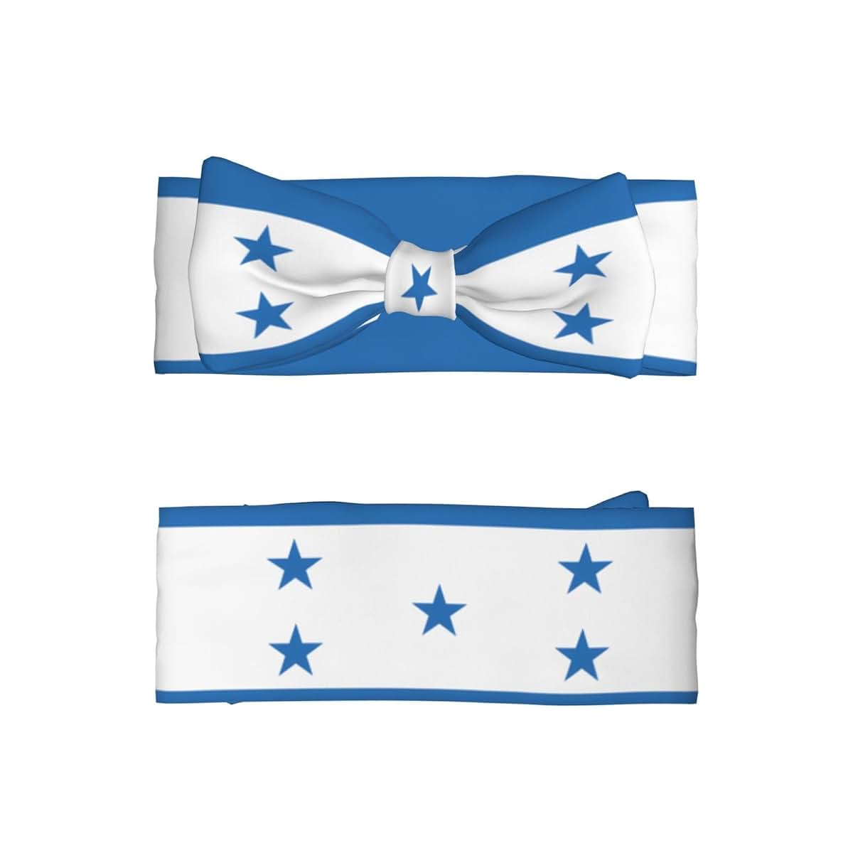 WZYCWB Honduras Flag Pattern Baby Bow Headband For Newborns (photo 2)