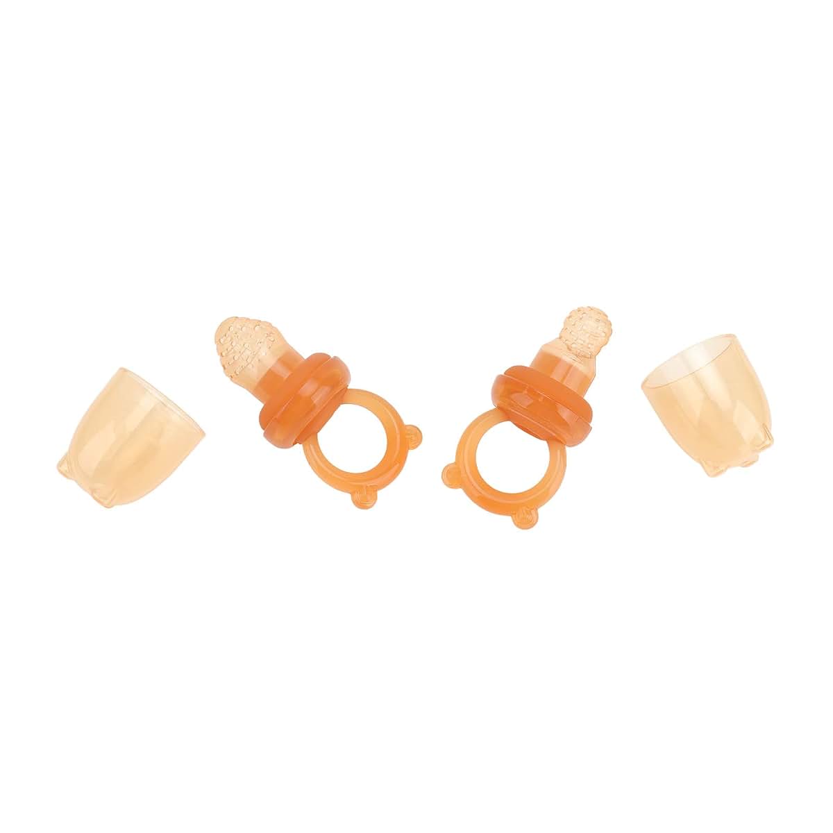 ZMellifluent 2PCS Baby Fruit Feeder Pacifier, Silicone Infant Teething Teether with Anti Leakage Design, Fresh Fruit (photo 2)