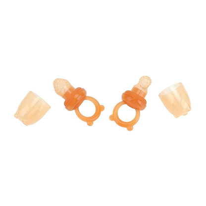 ZMellifluent 2PCS Baby Fruit Feeder Pacifier, Silicone Infant Teething Teether with Anti Leakage Design, Fresh Fruit (photo 2)