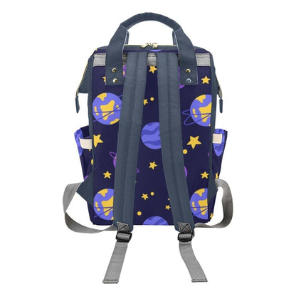 NZOOHY Space Planets and Stars Personalized Diaper Bag Backpack,Custom Name Diaper Backpack Nursing Baby Mommy Bag for (photo 2)