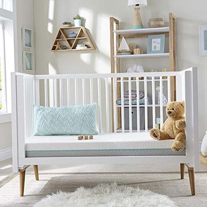 Tempur-Pedic TEMPUR-Dream 2-Stage Waterproof Baby Crib and Toddler Mattress, 52x28