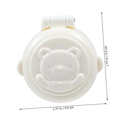 FRCOLOR 3 Pack ABS Button Covers White Adhesive Stick