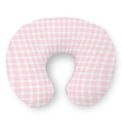 Selgkds Pink Plaids Nursing Pillow Cover, 22x18 Inches