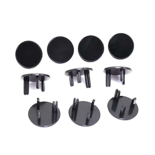 ABS 3-Hole Outlet Cover – Black