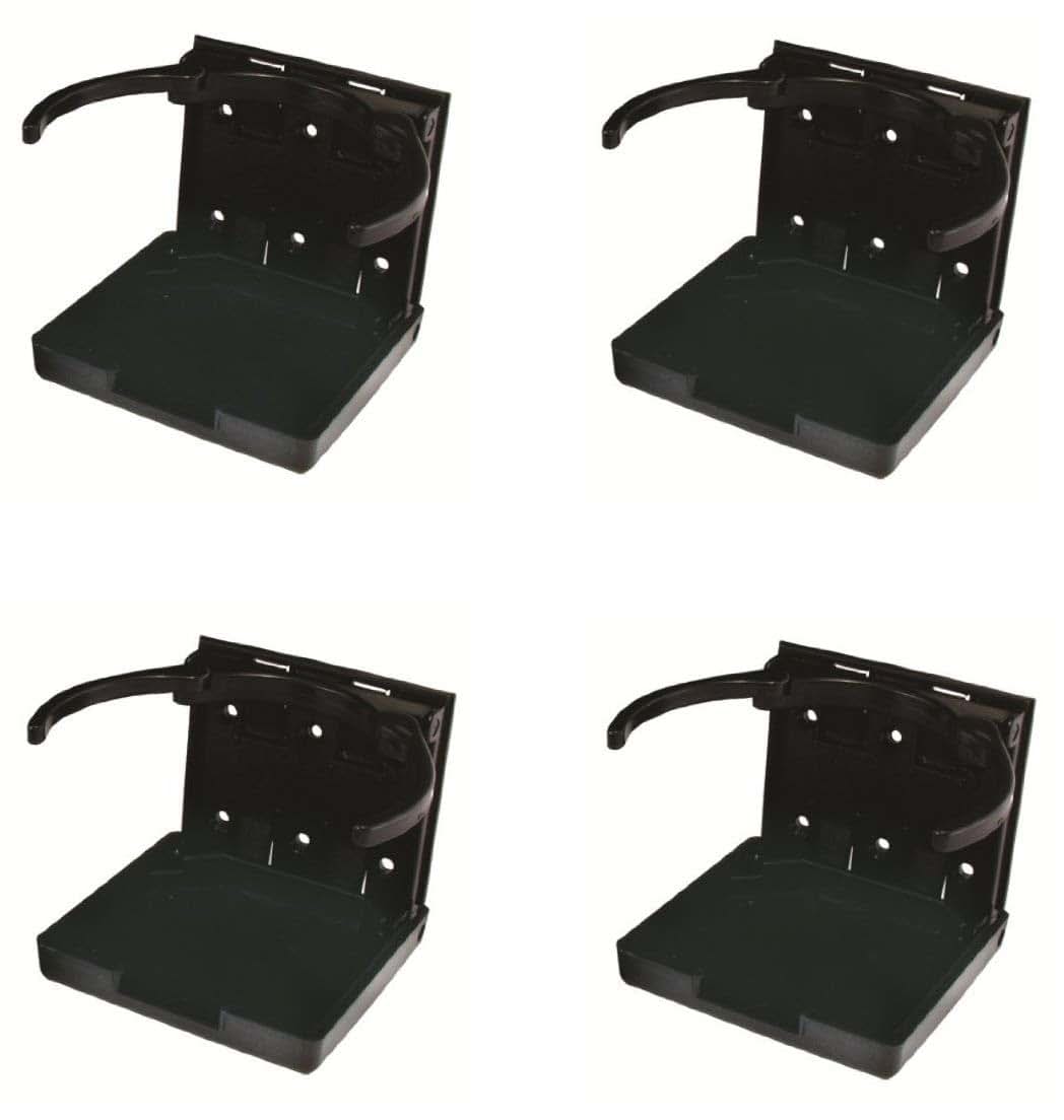 JR Products Black Adjustable Cup Holder, 4 Pack