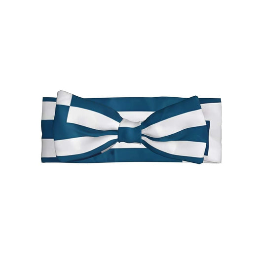 MYGANN Greek Flag Baby Elastic Bow Hairband For Baby Welcome Party Family Photography New Parents Gift, Black