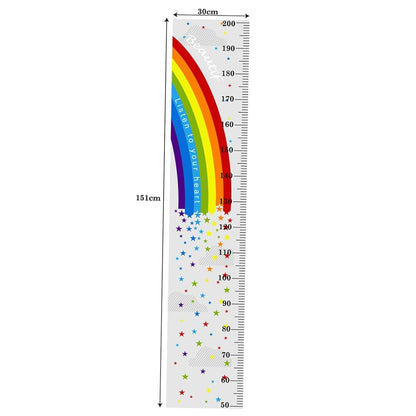 Artibetter Waterproof Height Chart Wall Decal for Kids Room