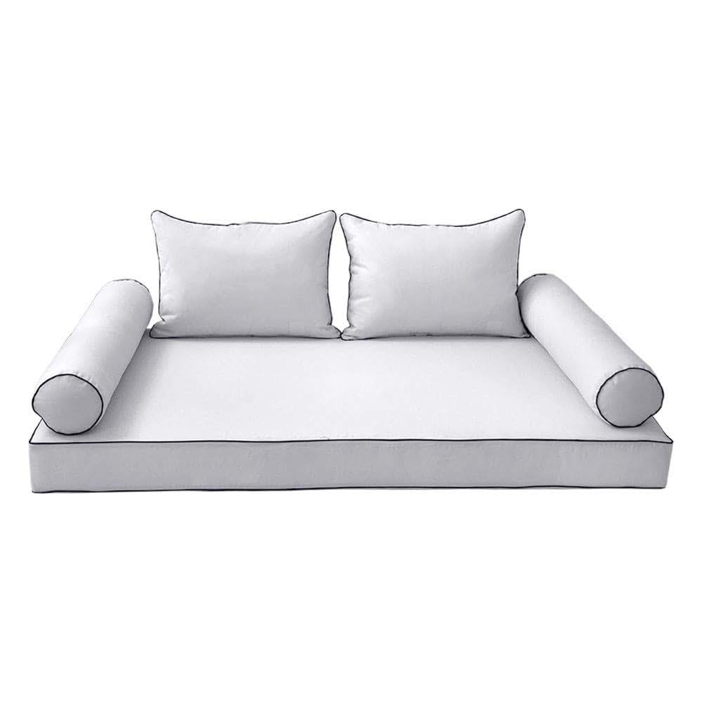 Prolinemax Outdoor Style 4 Crib Daybed Mattress and Pillow Cover Set