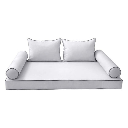 Prolinemax Outdoor Style 4 Crib Daybed Mattress and Pillow Cover Set