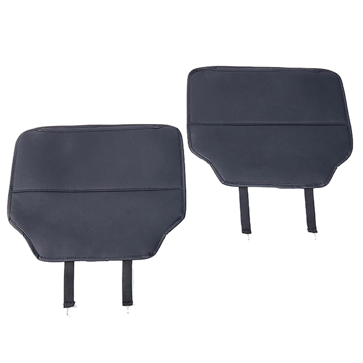 BAWPMAQY 2-Pack Car Seat Kick Mat Protectors in Black