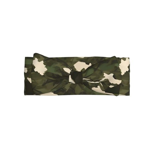 WZYCWB Army camouflage Bow headband, children's elastic bow hair accessories, 0-6 months, hair bows for newborns