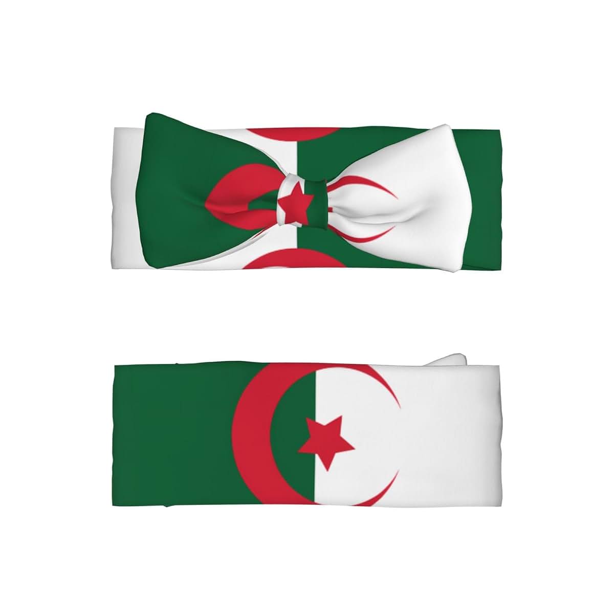 WBQLSL Flag of Algeria Bow Hairband for 0-6 Months Baby Decorative Headband