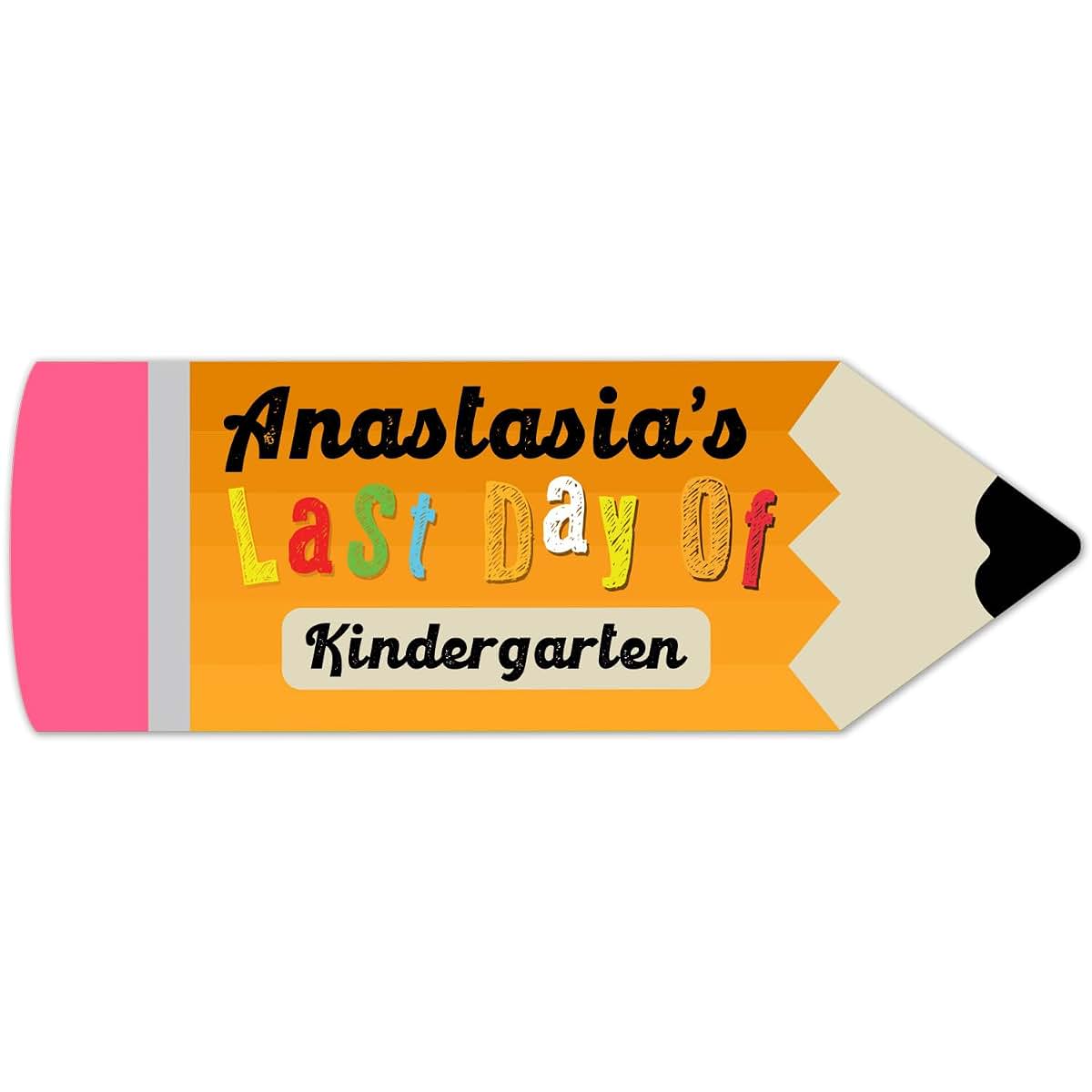 Soul Décor Personalized Last Day Of School Pencil Sign