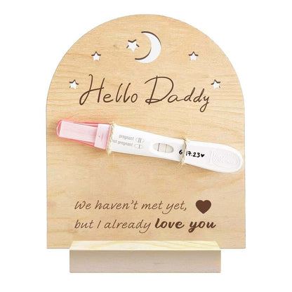 Gomakerer Wooden Pregnancy Announcement Sign Keepsake Display