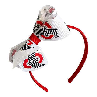 Zip Sew Craft Ohio State Crochet Headband With Junior Bow (photo 2)