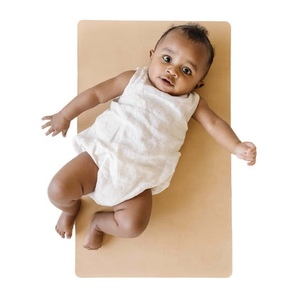 Baby Diaper Changing Mat | Wipeable PU Leather Travel Pad