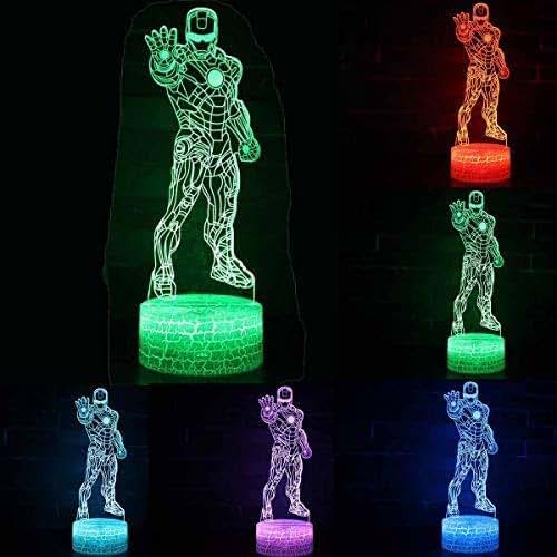 ZYTC 3D Illusion Super Hero 7-Color LED Night Light