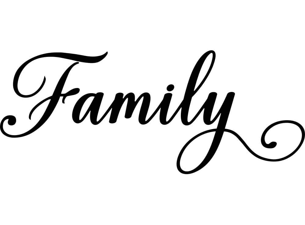 Imposing Design Family Decor Wall Art Vinyl Quote Decal Sticker