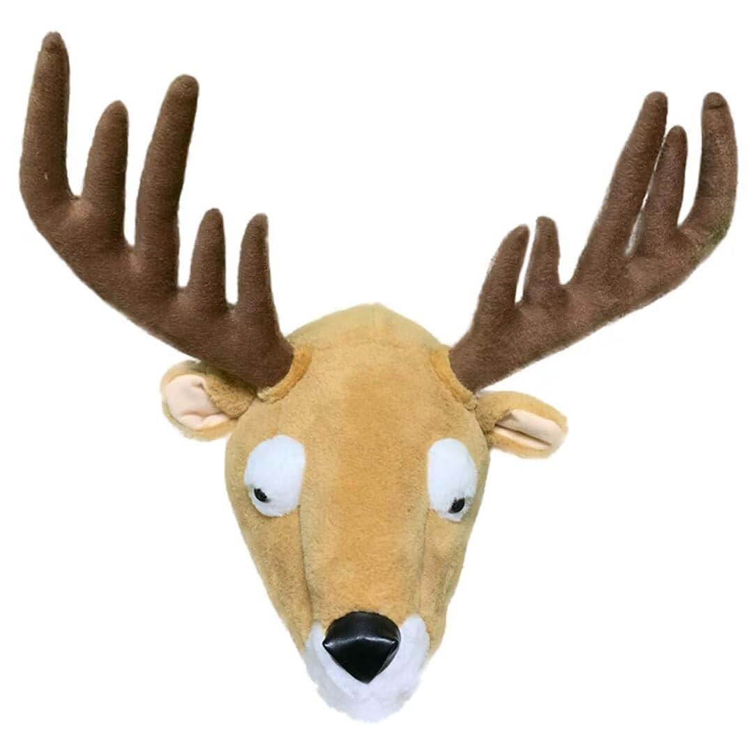 Guanshan 3D Animal Head Wall Hanging Plush Nursery Decoration