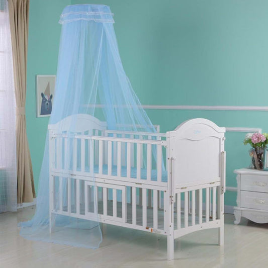 BabyOneStop Baby Crib Mosquito Net Breathable Polyester Mesh Dome Canopy 6.5ft