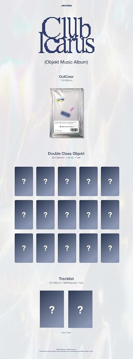 ARTMS Club Icarus 1st Mini Album, 2-Version Set with Tracking