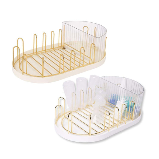 Winnie & Lu Baby Bottle Drying Rack, Stainless Steel, Open-Air Drying, Dishwasher Safe