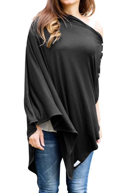 Byrd & Blume Maternity Nursing Cover Breathable Lightweight Breastfeeding Cover Wrap Shawl Scarf Poncho Full 360