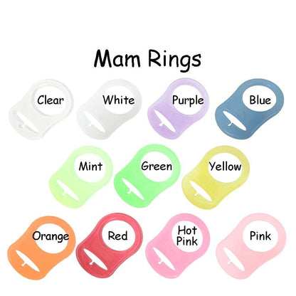 5 MAM Ring Button Style Pacifier Adapter - by i Craft for Less (Blue) (photo 3)