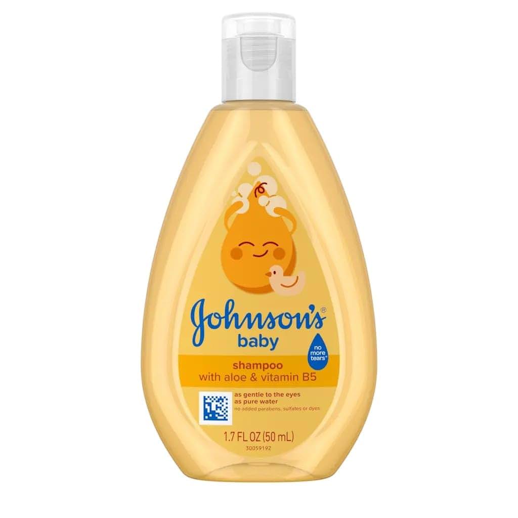 Johnson's Baby Shampoo with Tear-Free Formula, Travel Size, 1.7 Fl Oz