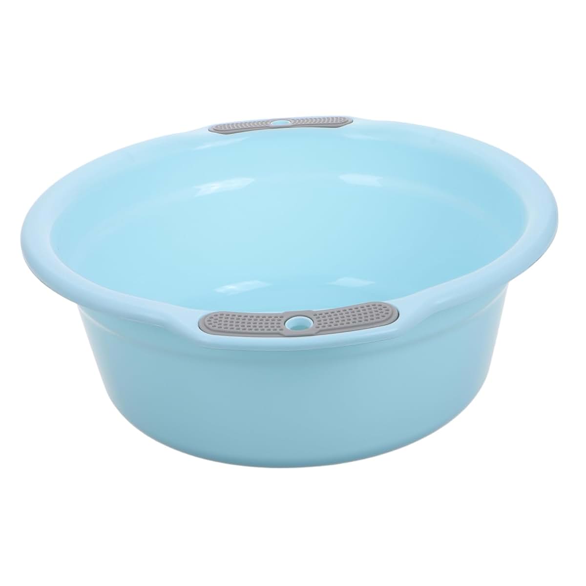 BabyOneStop Plastic Wash Basin With Dual Handles, Light Blue Small