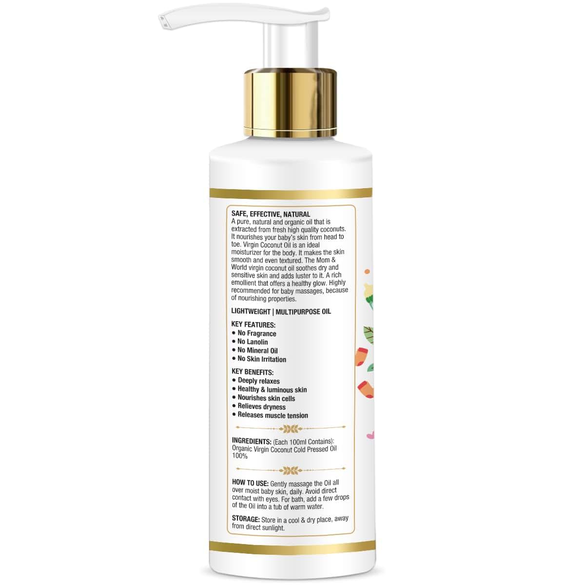 Mom & World Baby Massage Organic Virgin Coconut Oil (photo 2)
