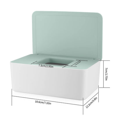 XhjzgcTech 2Pcs Diaper Wipes Dispenser, Refillable Wipe Container, Keep Wipes Fresh (photo 2)
