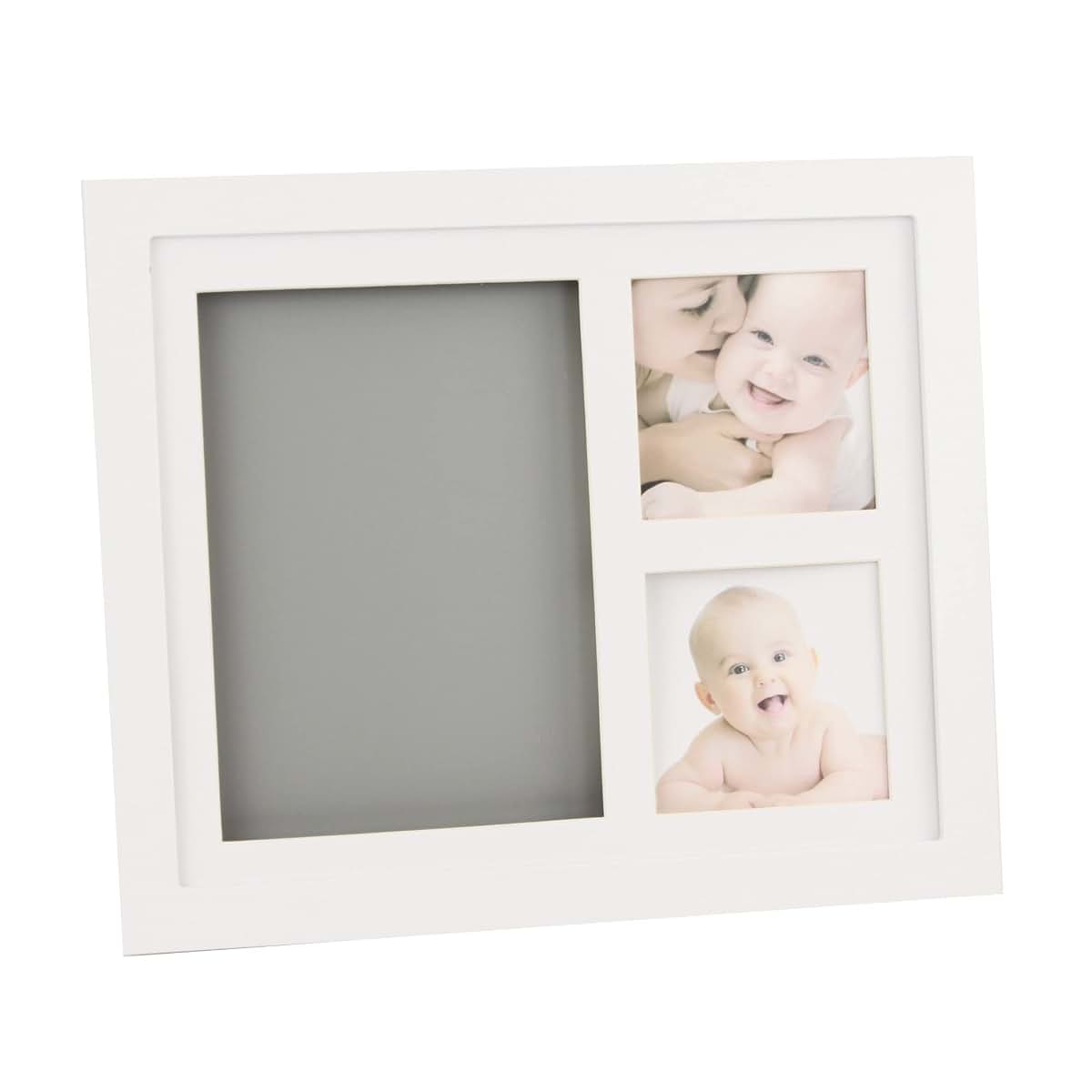 PLUSHIBLE Baby Hand And Footprint Kit, White Frame, Keepsake