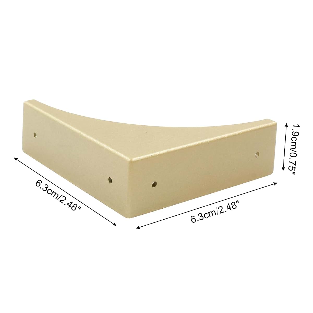 Bivethoi Bronze Box Corner Protectors, 4-Pack, Zinc Alloy