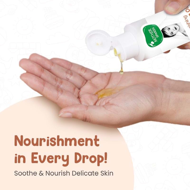 Mother Sparsh Ayurvedic Baby Massage Oil With 18 Herbal Extracts