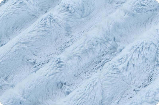 Minky B Minky Baby Blanket in Baby Blue